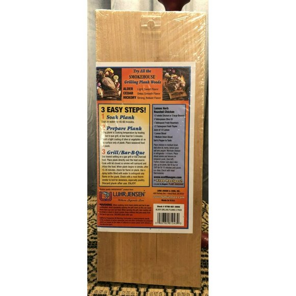 New Luhr Jensen Smokehouse ALDER Wood Grilling Planks, set of 3 - Picture 5 of 5